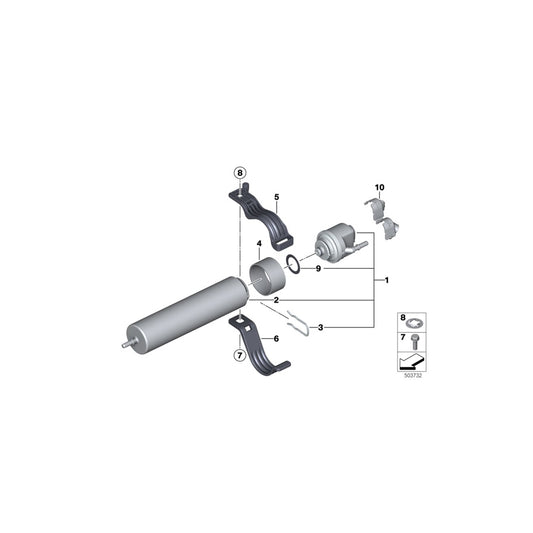 Genuine BMW 16127292268 F31 F22 F34 Bow (Inc. 330dX, 440iX & 435iX) | ML Performance US Car Parts