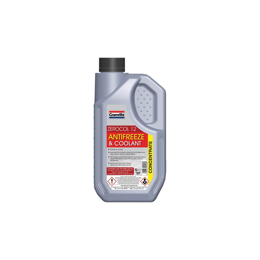 GRANVILLE 7100055 Zerocol 12 Red Antifreeze Concentrate OAT - 1 litre | ML Performance US US