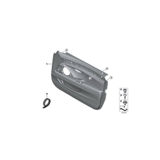 Genuine BMW 51417359411 F10 F11 Door Panel, Leather, Front Left OYSTER (Inc. 525dX, 550iX & 520dX) | ML Performance US Car Parts