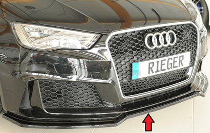 Rieger 00088230 Audi 8V RS3 Front Splitter 1 | ML Performance UK Car Parts