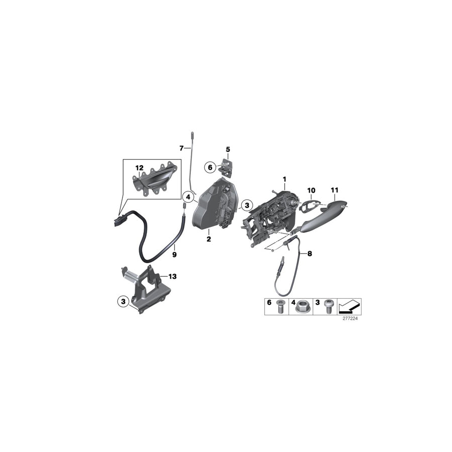 Genuine BMW 51217210062 F07 F07 Adapter Plate, Front Right (Inc. 535dX, 528i & 550i) | ML Performance US Car Parts