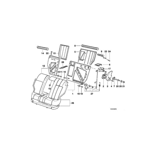 Genuine BMW 52208133498 E34 Bush Bearing Inner Right (Inc. 530i, 518i & 540i) | ML Performance US Car Parts