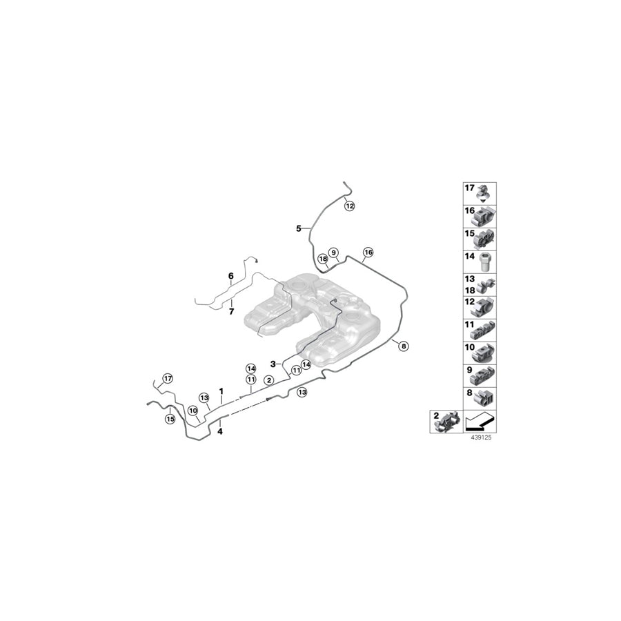 Genuine BMW 16127201616 F15 E72 Scavenge Air Line (Inc. X5 40eX & Hybrid X6) | ML Performance US Car Parts