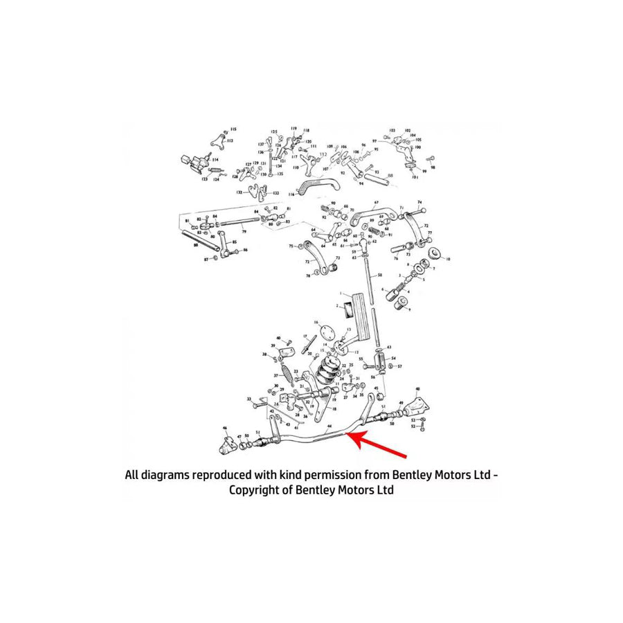 GENUINE Rolls-Royce & Bentley UR15121 CROSS SHAFT ACCELERATOR PEDAL | ML Performance US