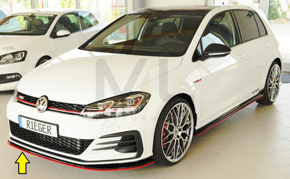 Rieger 00059515 VW Mk7 Golf GTI-TCR Front Splitter 6 | ML Performance UK Car Parts