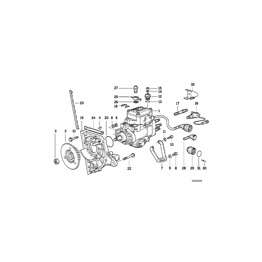 Genuine BMW 13512244539 E36 E34 At-Injection Pump DDE2/50MM (Inc. 525tds, 525td & 325td) | ML Performance US Car Parts