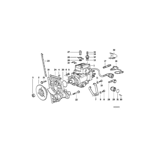 Genuine BMW 13512244539 E36 E34 At-Injection Pump DDE2/50MM (Inc. 525tds, 525td & 325td) | ML Performance US Car Parts