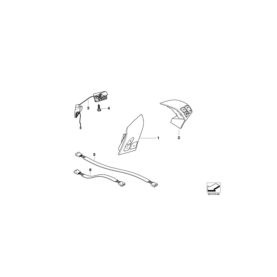 Genuine BMW 61316926213 E85 E86 Set Of Rocker Switches CHROM LINE (Inc. Z4 3.0si, Z4 2.2i & Z4 2.0i) | ML Performance US Car Parts