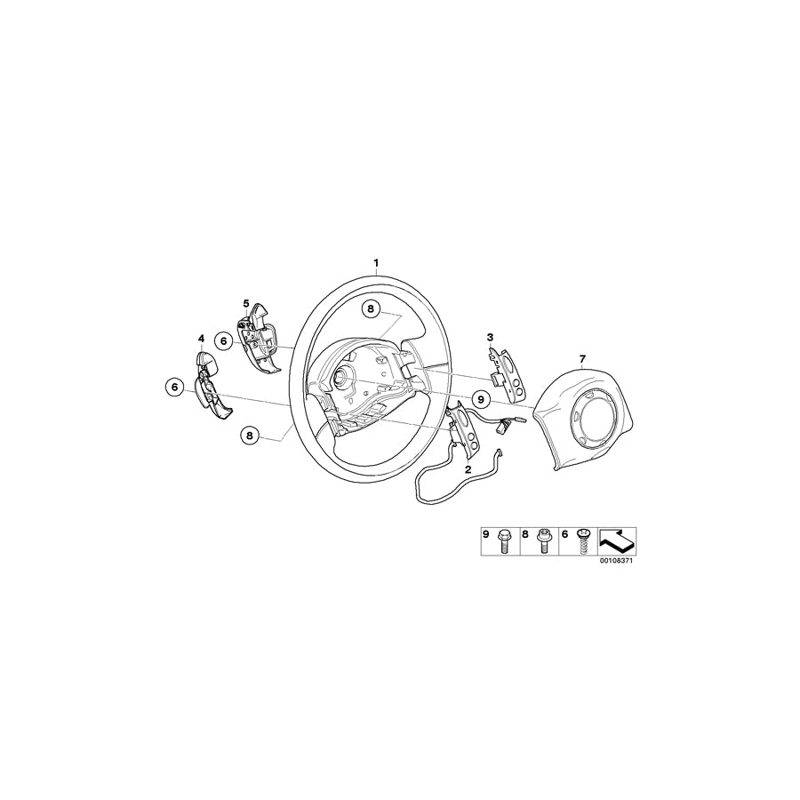 Genuine BMW 61316929369 Cabrio R50 R53 Rocker-Type Shift Lever, Left (Inc. One 1.6i, Cooper S & Cooper) | ML Performance US Car Parts