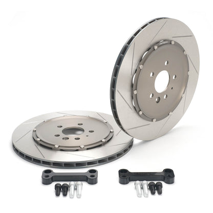 Paragon 2-Piece Brake Discs Rear Pair 370/380x23mm - Tesla Model 3/Y AWD Performance - Larger Rotor