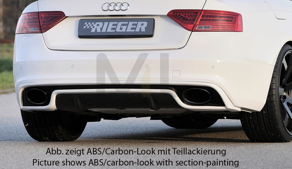 Rieger 00055470 Audi B8 B81 Rear Diffuser (A5 & S5) 4 | ML Performance UK Car Parts