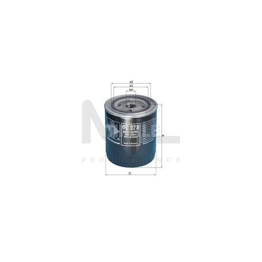 MAHLE ORIGINAL OC 278 Oil Filter Spin-on Filter | ML Performance Car Parts