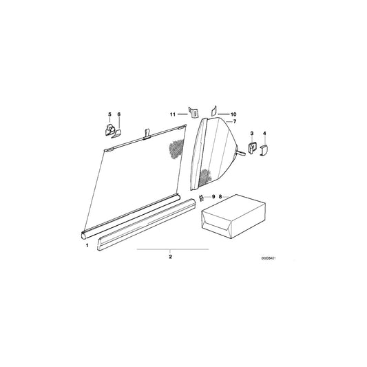 Genuine BMW 51161978156 E34 Support Right (Inc. 525tds, M5 3.6 & 535i) | ML Performance US Car Parts