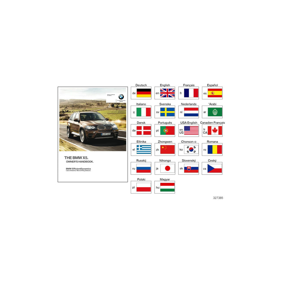 Genuine BMW 01402901849 E70 E70 Owner'S Manual For E70 DE (Inc. X5 M50dX, X5 40iX & X5 40dX) | ML Performance US Car Parts