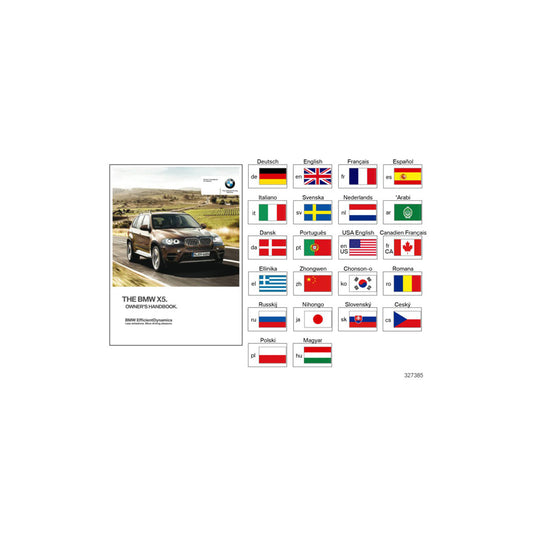 Genuine BMW 01402901849 E70 E70 Owner'S Manual For E70 DE (Inc. X5 M50dX, X5 40iX & X5 40dX) | ML Performance US Car Parts