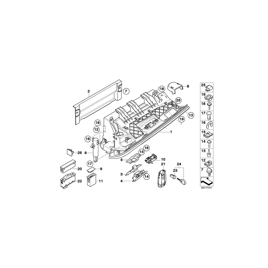 Genuine BMW 61318379766 E65 E67 E91 Hotel Position Switch (Inc. 760i, 320i & 325i) | ML Performance US Car Parts