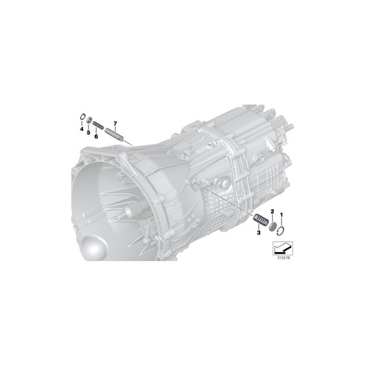 Genuine BMW 23108609217 E90 E88 F11 Lock Ring 14X1 (Inc. 425d, X1 20iX & 135i) | ML Performance US Car Parts