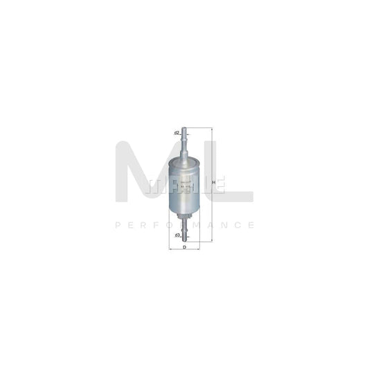 MAHLE ORIGINAL KL 444 Fuel filter for MAZDA MPV In-Line Filter | ML Performance Car Parts