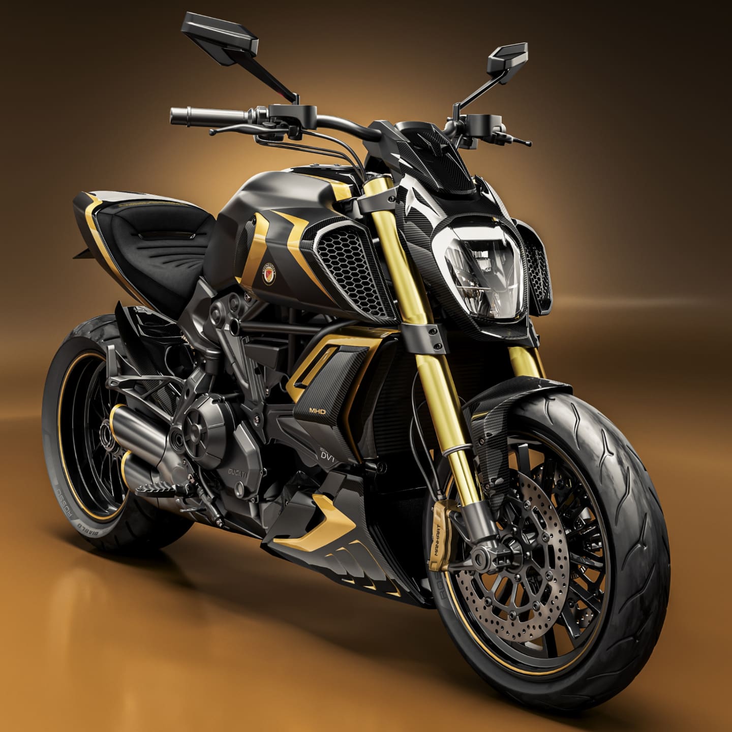 MANHART CARBON BODY PANEL UPGRADE KIT FOR DUCATI DIAVEL 1260, image size:1440x1440