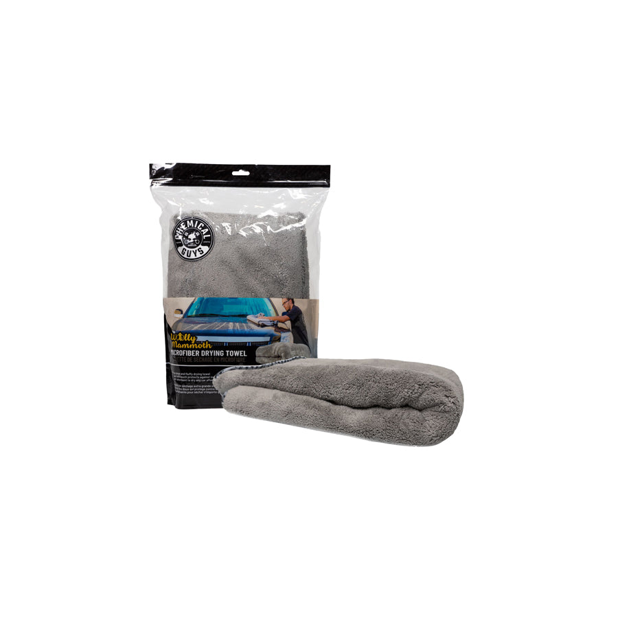 Chemical Guys Woolly Mammoth Microfiber Drying Towel, 36" x 25" Gray | ML Performance US Car Parts