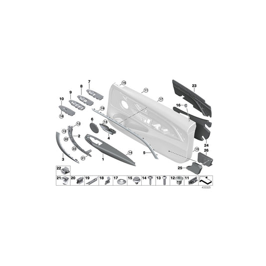 Genuine BMW 51418057707 F82 F83 Armrest In Leather, Front Left SCHWARZ (Inc. M4, M4 GTS & M4 CS) | ML Performance US Car Parts