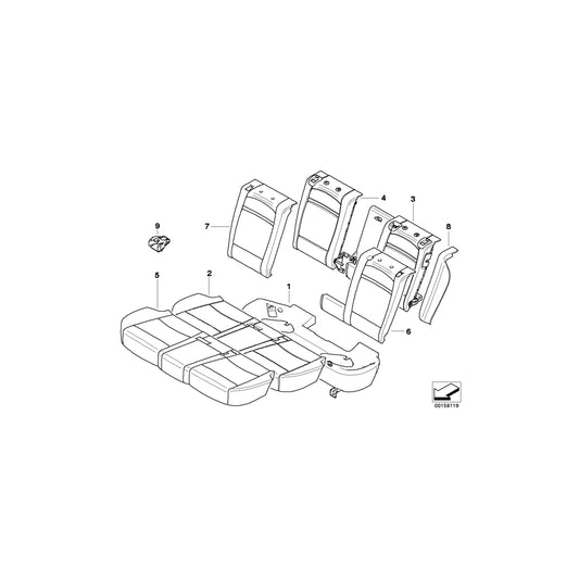 Genuine BMW 52207156122 E70 E70 Lateral Trim Panel Right ANTHRAZIT (Inc. X5 3.0si, X5 3.0sd & X5 40dX) | ML Performance US Car Parts