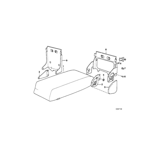 Genuine BMW 52208102789 E34 Support Left (Inc. M5 3.6, 520i & 535i) | ML Performance US Car Parts