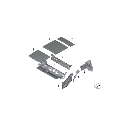 Genuine BMW Mini 51487442380 Sound Insulating Door Rear Right (Inc. One, Cooper S ALL4 & Cooper SD) | ML Performance US Car Parts