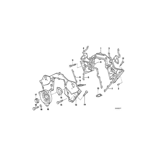 Genuine BMW 11141715722 E31 E38 E32 Cover F.Distributor (Inc. 750iLP, 850CSi & 750i) | ML Performance US Car Parts