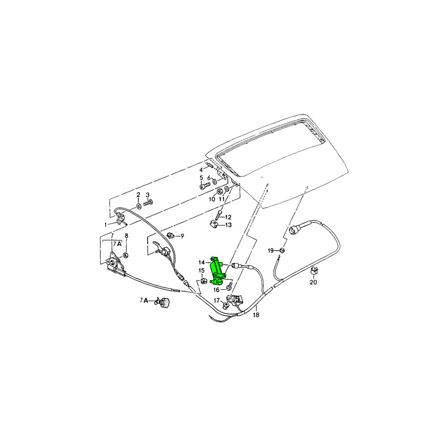 Genuine Porsche Rear Spoiler Motor Porsche 964 / 993 ML Performance