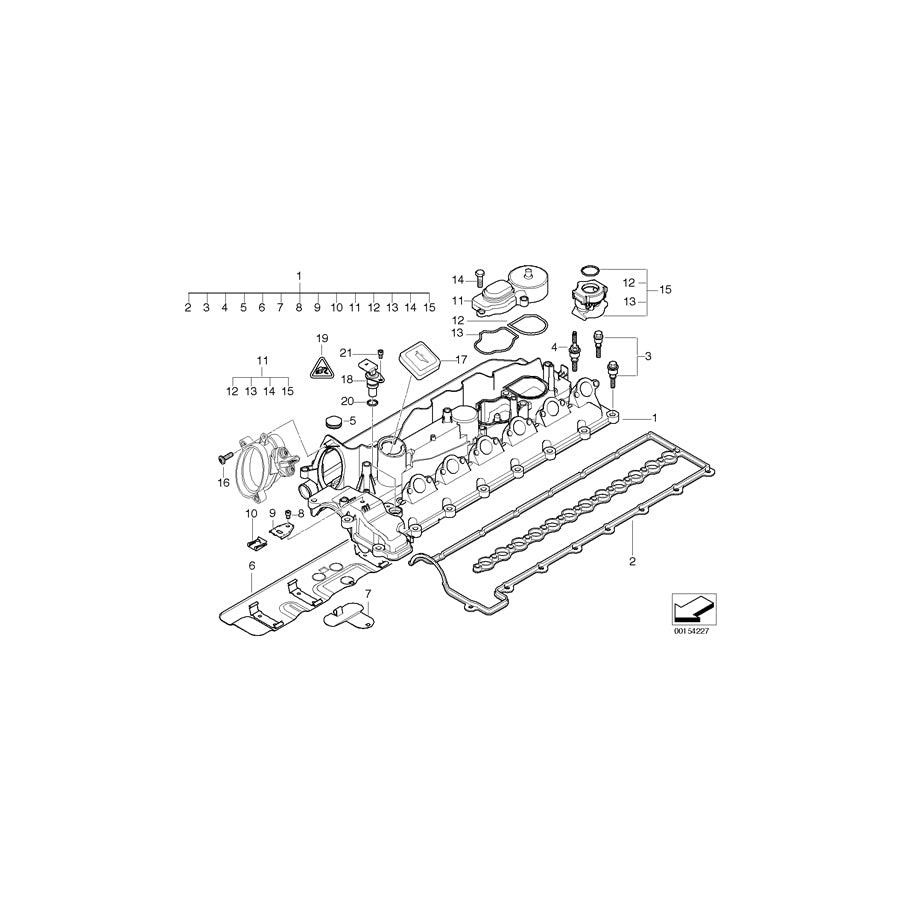 Genuine BMW 11127799366 E83 E60 E61 Oil Separator (Inc. 330d, X3 3.0d & 330xd) | ML Performance US Car Parts