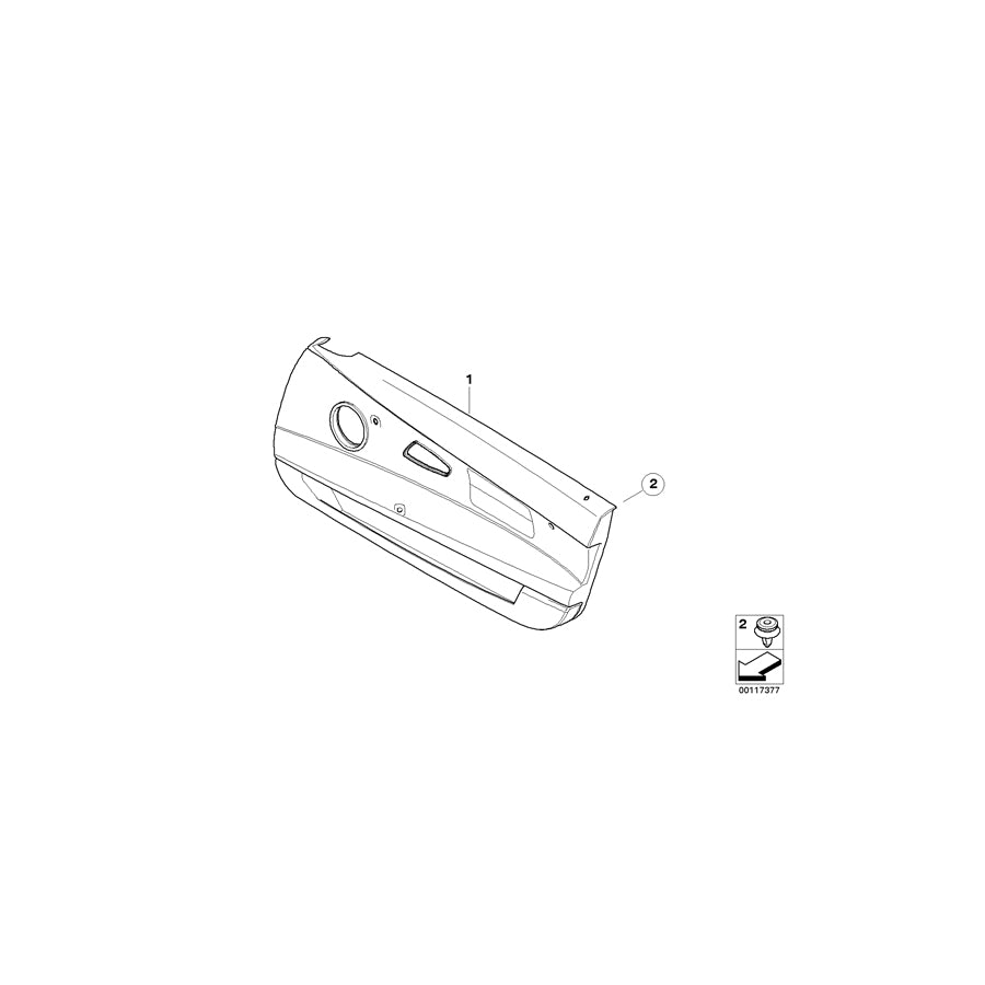 Genuine BMW 51418035338 E85 E86 Door Lining Leather Right CHAMPAGNER (Inc. Z4 3.0si, Z4 M3.2 & Z4 2.2i) | ML Performance US Car Parts