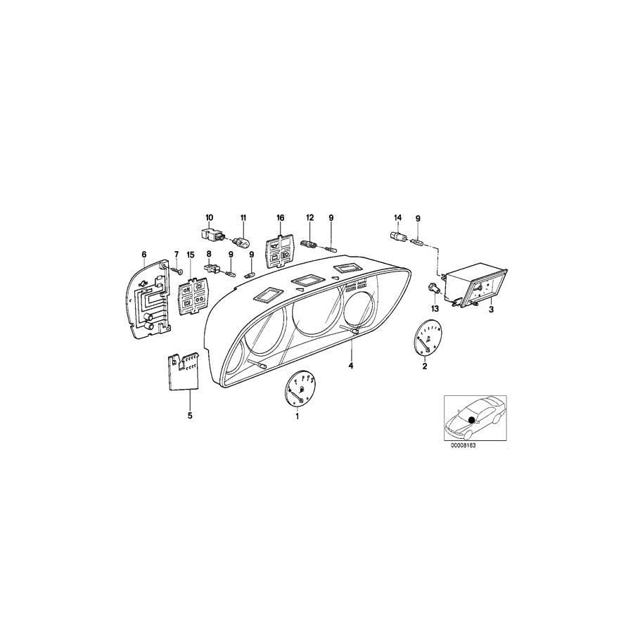 Genuine BMW 62131366784 E21 Petrol Gauge (Inc. 320, 318i & 315) | ML Performance US Car Parts