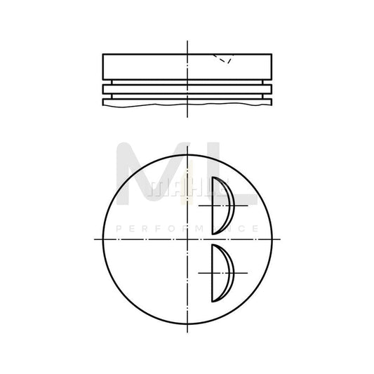 MAHLE ORIGINAL 030 33 02 Piston 83,01 mm | ML Performance Car Parts