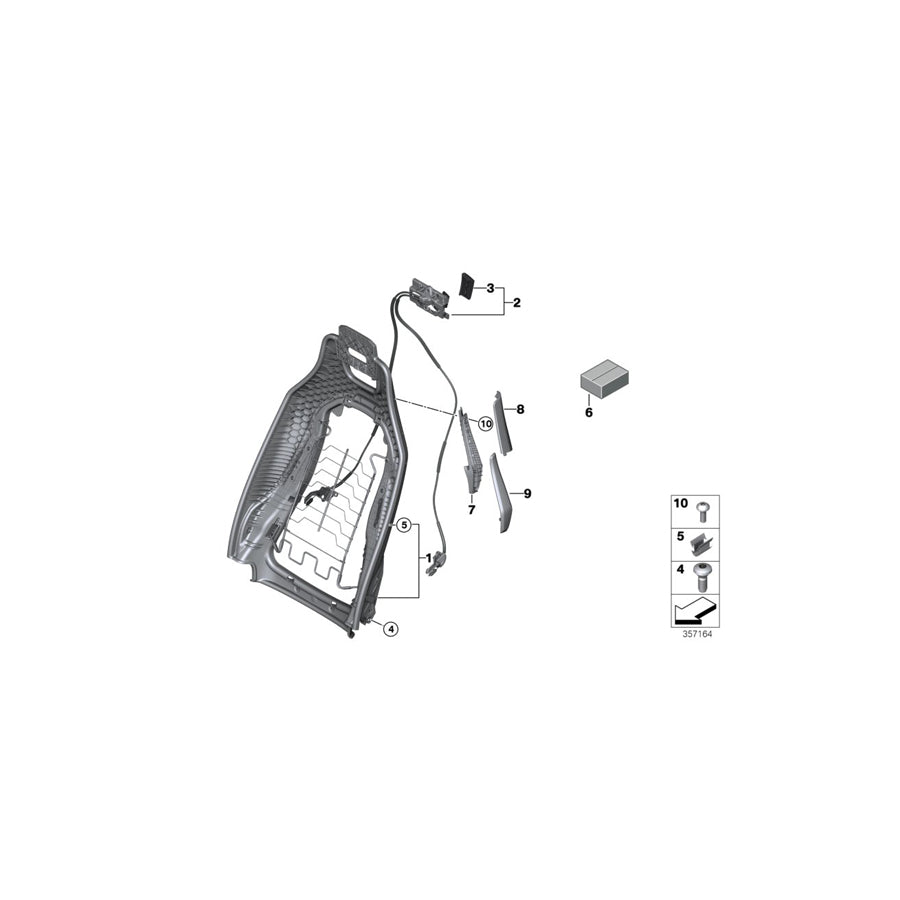 Genuine BMW 52107326595 I12 I12 Belt Deflector Left (Inc.  & i8) | ML Performance US Car Parts