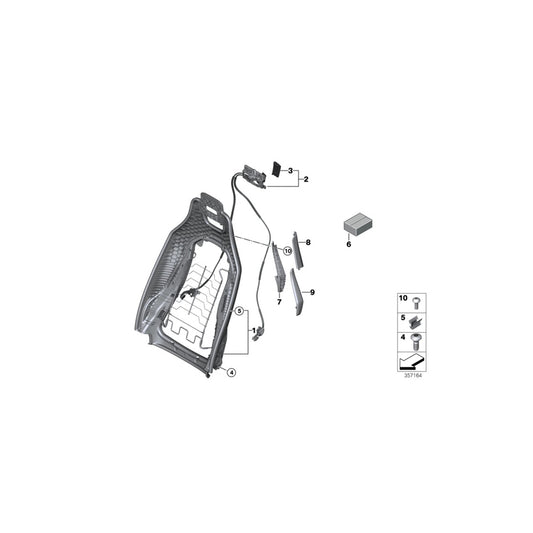 Genuine BMW 52107326595 I12 I12 Belt Deflector Left (Inc.  & i8) | ML Performance US Car Parts