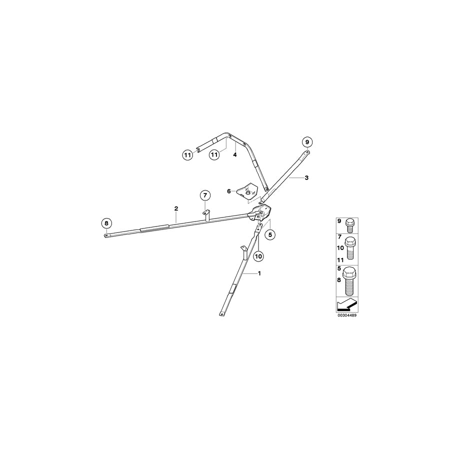 Genuine BMW 51614419069 E93 Protective Runner, Rear (Inc. 330d, 328i & 330i) | ML Performance US Car Parts