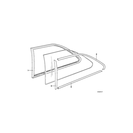 Genuine BMW 51361840911 E21 Moulding Lower Left (Inc. 320, 320i & 323i) | ML Performance US Car Parts