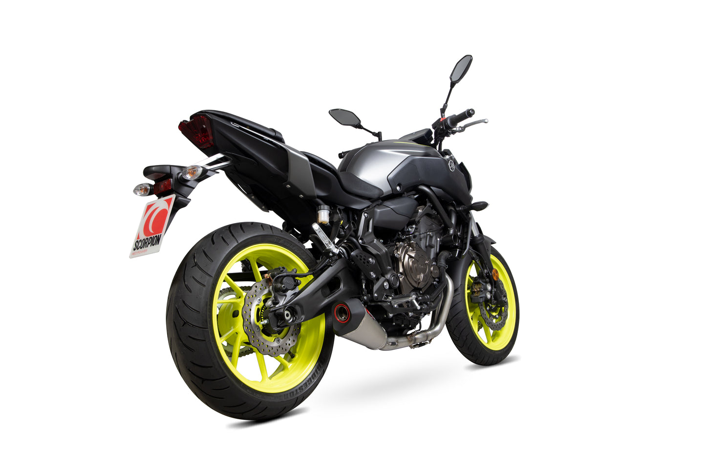 Scorpion RYA112SYSTEO Yamaha MT-07 Serket Taper De-Cat Race Full System - Titanium Sleeve | ML Performance US US