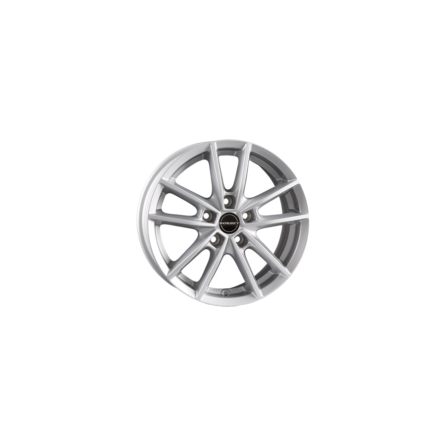 Borbet W 7x17 ET43 W 70743112557,1CS/T Crystal Silver Wheel | ML Performance US Car Parts