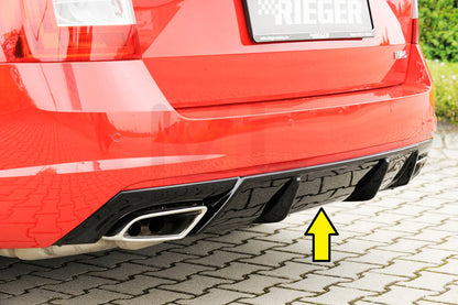 Rieger 00088087 Skoda 5E Octavia RS Rear Diffuser 1 | ML Performance UK Car Parts