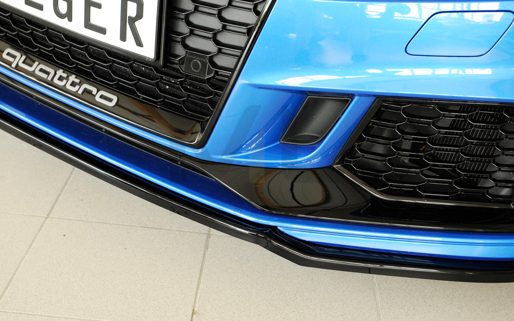 Rieger 00088161 Audi 8V RS3 Front Splitter 8 | ML Performance UK Car Parts