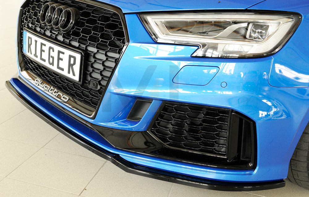 Rieger 00088161 Audi 8V RS3 Front Splitter 9 | ML Performance UK Car Parts