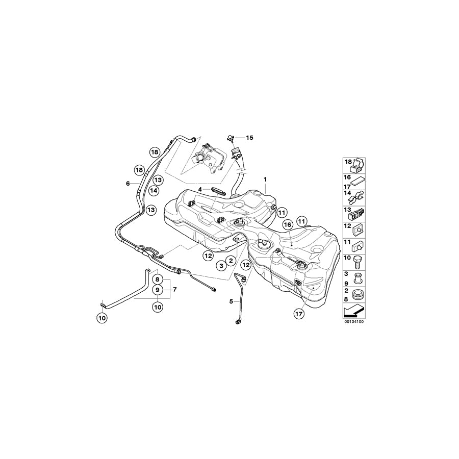 Genuine BMW 16136760798 E60 E61 Vent Pipes (Inc. 525i, 545i & M5) | ML Performance US Car Parts
