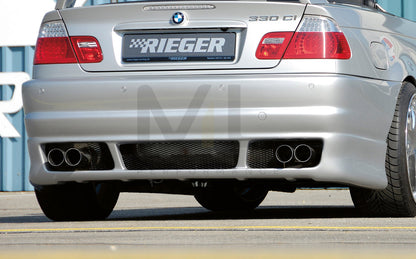 Rieger 00050233 BMW 3 Series E46 Rear Bumper 1 | ML Performance UK Car Parts