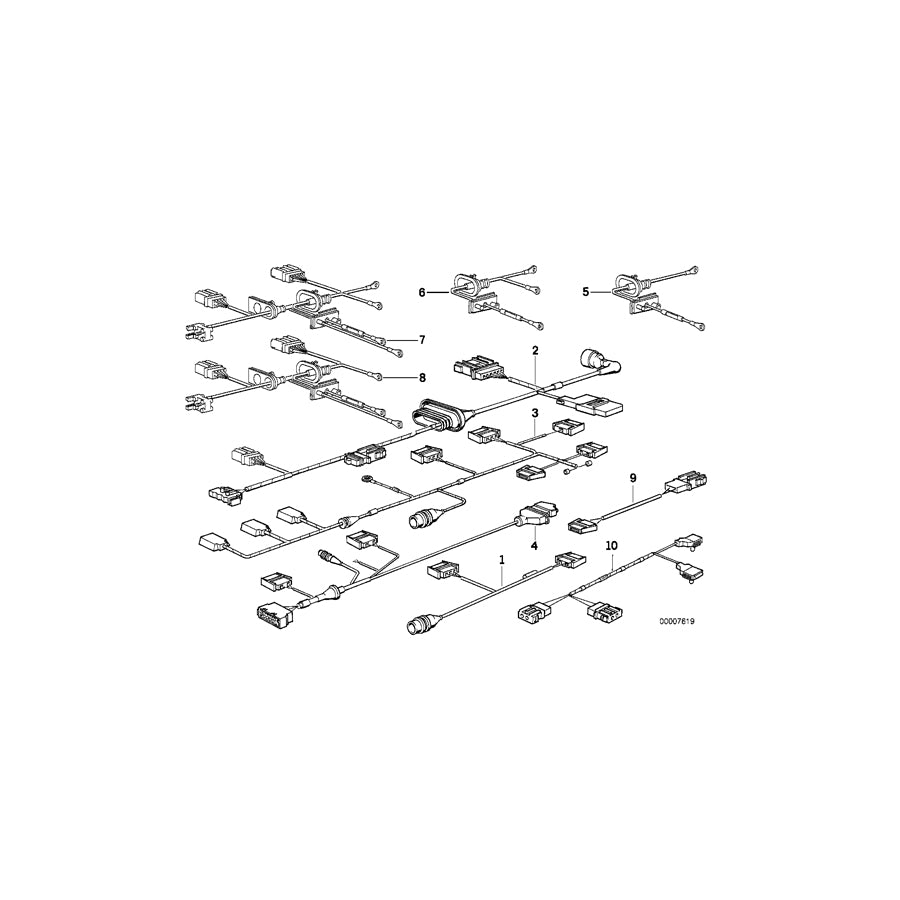Genuine BMW 61128367268 E34 Wiring For Passenger Airbag (Inc. 525i, 520i & 518g) | ML Performance US Car Parts