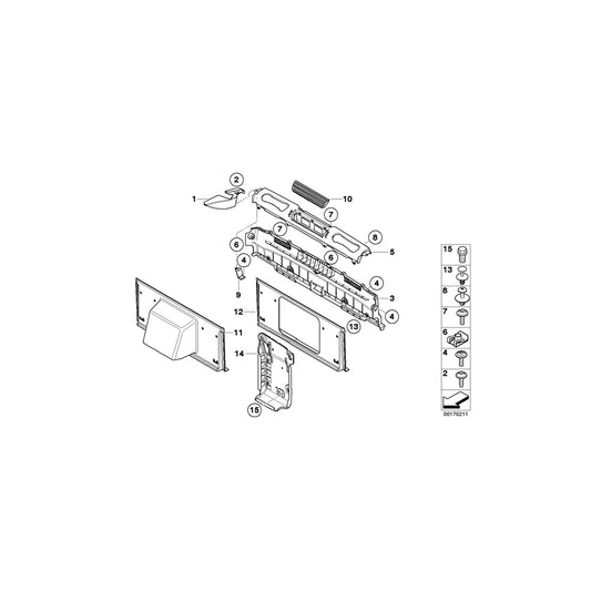 Genuine BMW 51469127066 E88 Cover, Belt Reel, Right BEIGE (Inc. 125i, 118i & 120d) | ML Performance US Car Parts
