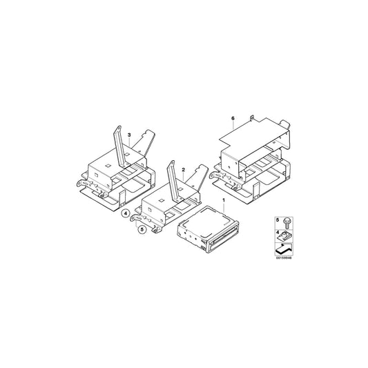 Genuine BMW 65103405144 E83 E83 Bracket Navigation Computer/Video Module (Inc. X3 1.8d, X3 2.5si & X3 2.0d) | ML Performance US Car Parts