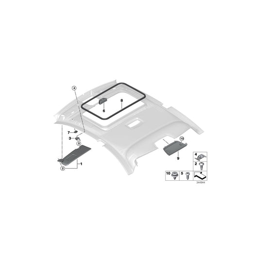 Genuine BMW 51447346032 F22 F22 Cover, Stoplamp EVERESTGRAU (Inc. M235iX, 225d & 218i) | ML Performance US Car Parts