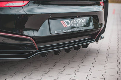 Maxton Design BMW i8 Central Rear Splitter (with vertical bars)